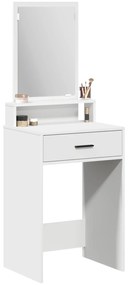 vidaXL Τραπέζι Μακιγιάζ με Συρτάρια Λευκό 50x41x140 εκ