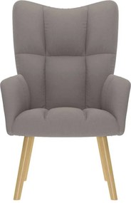 vidaXL Πολυθρόνα Relax Taupe Υφασμάτινη