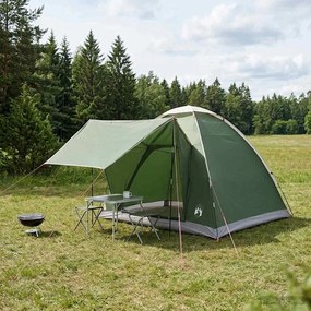 vidaXL Σκηνή Camping με στέγη Πράσινο 2 Άτομα Πολυεστέρας και Χάλυβας