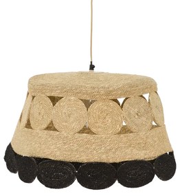 Φωτιστικό οροφής Lozir Inart E27 φυσικό Φ60x110εκ Υλικό: JUTE AND MILD STEEL 311-000017