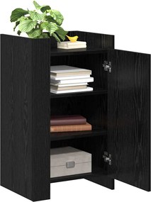 vidaXL Πλαϊνό γραφείο Μαύρη Οξυά 45 x 35 x 75 εκ