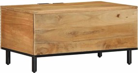 vidaXL Τραπεζάκι σαλονιού καφέ 80x50x40 cm μασίφ ξύλο Mango