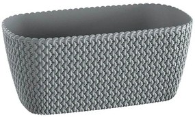 Ζαρντινιέρα (39.7x18x14.5) Marhome Splofy Γκρι 09-DSPC400-405U