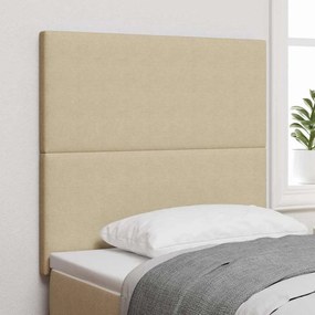 vidaXL LED κεφαλάρι Γκρι Πράσινο 80 cm Υφασμάτινο Κορντουρά
