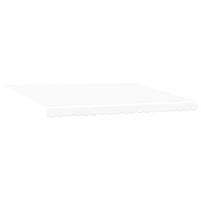 vidaXL Αυτόματη Συρόμενη Σκηνή με LED, Λευκή, 450 x 300 εκ.