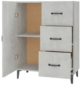 vidaXL Ντουλάπι Γκρι Σκυροδέματος 69,5x34x90 εκ. Επεξεργασμένο Ξύλο