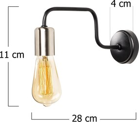 Wall Lamp Denge - 3432 Black
Nickel
