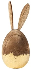 Beauty Home Διακοσμητικό Ξύλινο Αυγό Με Αυτιά 15 x 6,5 CM