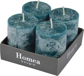 Κεριά (Σετ 4τμχ) L-C Rustique Peacock Blue 6BPC128BP
