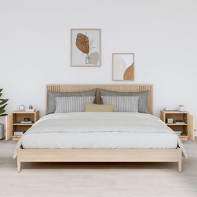 vidaXL Κομοδίνα 2 τεμ. 40 x 34 x 45 εκ. από Μασίφ Ξύλο Πεύκου