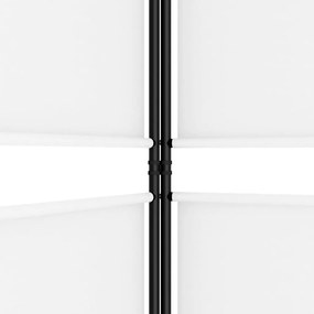 vidaXL Διαχωριστικό Δωματίου με 5 Πάνελ Λευκό 250x200 εκ. από Ύφασμα