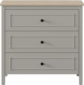 Συρταριέρα Γκρι / Δρυς PECRAL 90.6x48x87.2