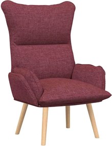 vidaXL Πολυθρόνα Κόκκινο 69 x 74 x 93 εκ. Ύφασμα και Κόντρα Πλακέ