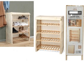 Παπουτσοθήκη Woodhandy Μπεζ-Ξύλο 63x27.5x88.5cm