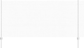 vidaXL Τεντώτο με στήριγμα Ασημί 1,2 x 25 m Ατσάλι