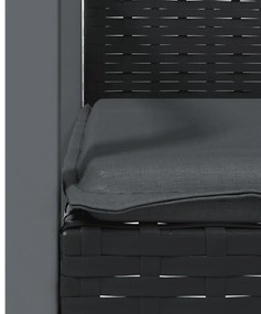 vidaXL Σετ Τραπεζαρίας Κήπου 7 τεμ. Συνθ. Ρατάν / Ατσάλι με Μαξιλάρια