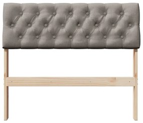 vidaXL Ταπετσαρισμένο κεφαλάρι Taupe 90 cm Στερεά ξυλεία πεύκου