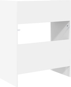 vidaXL Πίνακας DJ Λευκό 62 x 45 x 102 εκ. Επεξεργασμένο Ξύλο