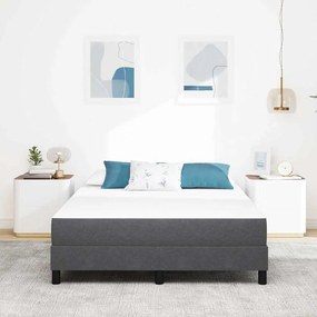 vidaXL Στρώμα Κρεβατιού με στρώμα Γκρι 140 x 190 cm ύφασμα
