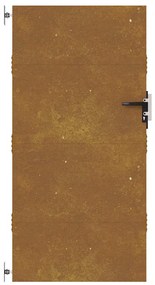 vidaXL Πύλη Κήπου 85 x 200 εκ. από Ατσάλι Corten