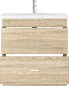 vidaXL Σετ Επίπλων Μπάνιου Sonoma Δρυς 81 x 40 x 84,5 εκ