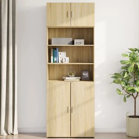 vidaXL Ντουλάπι Τοίχου Sonoma Δρυς 80x42,5x40 εκ. Επεξεργασμένο Ξύλο