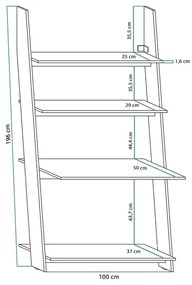 Τραπέζι γραφείου Gilroy 111, 74x100x50cm, 24 kg, Craft Tabaco δρυς | Epipla1.gr