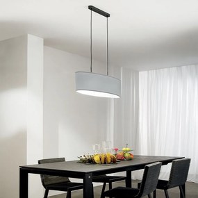 Φωτιστικό Οροφής Κρεμαστό I-Capital-S78-GR E27 150x78x22cm Grey Luce Ambiente Design