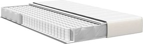 vidaXL Στρώμα Κρεβατιού με στρώμα Κρεμ 120 x 190 cm ύφασμα