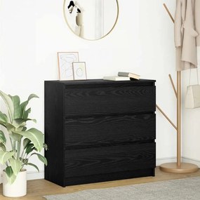 vidaXL Ντουλάπι Μαύρη βελανιδιά 80x35x76 εκ. Επεξεργασμένο Ξύλο