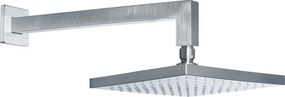 Almar E044043+R50802 Inox Finish - Κεφαλή Ντους με Βραχίονα Τοιχου
