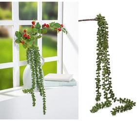 Κλαδί Σενέκιο ArteLibre Τεχνητό Πράσινο 66cm