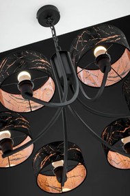 Κρεμαστό Πολύφωτο Arthur Φ78cm Μαύρο