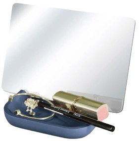 Καθρέπτης Για Μακιγιάζ Tray 12x17,3cm Mare Kleine Wolke Glass,Polyresin