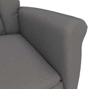 vidaXL Καρέκλα μασάζ Σκούρο γκρι 70.5 x 96.5 x 95 cm Πολυεστέρας
