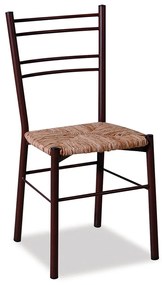 Καρέκλα Ύδρα με Κάθισμα Ψάθα 22537 40x42x88cm Natural-Brown