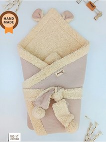 Stewehome Χειμερινή παχιά βρεφική κουβέρτα 100% βαμβακερή φυσική οργανική 85x85 cm