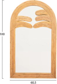 ΚΑΘΡΕΠΤΗΣ ΤΟΙΧΟΥ REFLECT HM4367 ΦΥΣΙΚΟ RATTAN 60x4,5x100Υεκ.