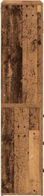 vidaXL Highboard Παλιό ξύλο 80 x 33 x 150 εκ Επεξεργασμένο ξύλο