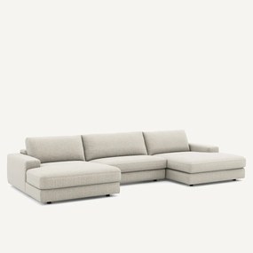 Καναπές 5 θέσεων από λινό ύφασμα, Skander