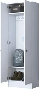 Stewehome μοντέρνο πορτμάντο με ντουλάπι και κρεμάστρα 60x183x183 cm
