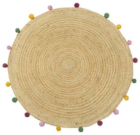 Χαλί Delhi BR-ME001 Round Natural Multi New Plan 150X150cm Round