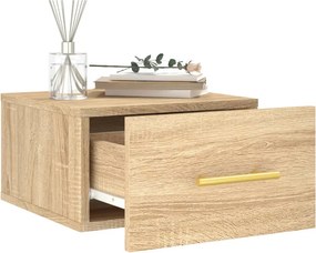 vidaXL Κομοδίνα Επιτοίχια Sonoma Δρυς 35 x 35 x 20 εκ.