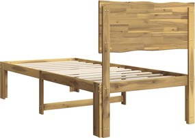 vidaXL Μονό Κρεβάτι με Κεφαλάρι ROSTOCK Λευκό 100 x 200 cm