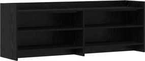 vidaXL Ντουλάπι TV 135 x 33 x 47 εκ. Μαύρη Δρυς Επεξεργασμένο Ξύλο