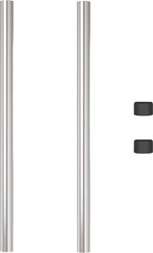 vidaXL Στύλος Περιφράξεων 2 pcs Ασημί 90 cm