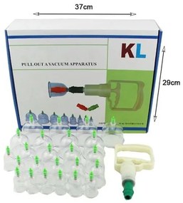 KL Θεραπευτική Συσκευή με Βεντούζες 24τμχ - Pull Out A Vacuum Apparatus 24pcs