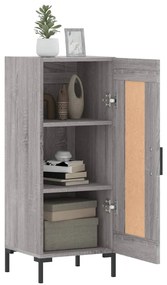 vidaXL Ντουλάπι Γκρι Sonoma 34,5x34x90 εκ. από Επεξεργασμένο Ξύλο
