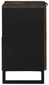 vidaXL Ντουλάπα για Νιπτήρα με ράφι Καφέ, Μαύρο 62 x 33 x 58 εκ.