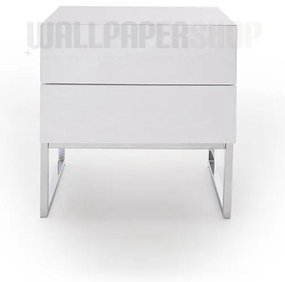 Κομοδίνο Λευκή Λάκα 50x50x40